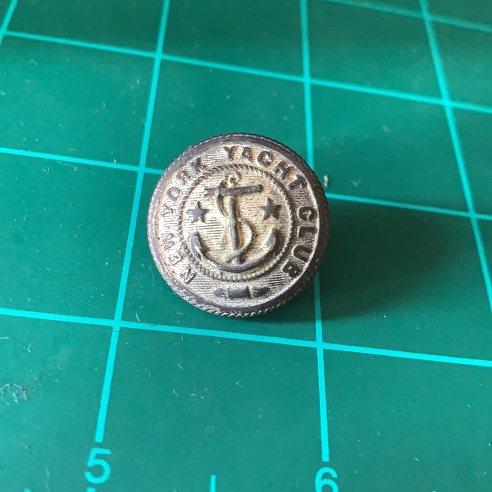 Vintage New York Yacht Club Button